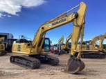 Used Komatsu Excavator for Sale,Back corner of used Excavator for Sale,Used Komatsu Excavator in yard for Sale